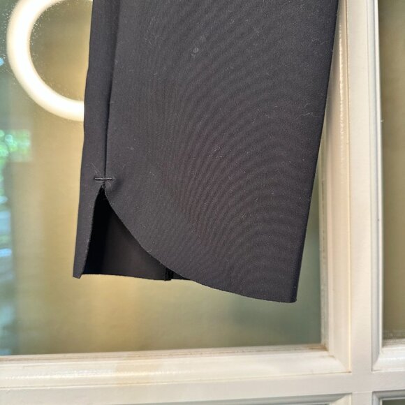 ATHLETA Moto Style Zip Pocket Notch Hem Black Pants Slacks - Size Small - Picture 5 of 7